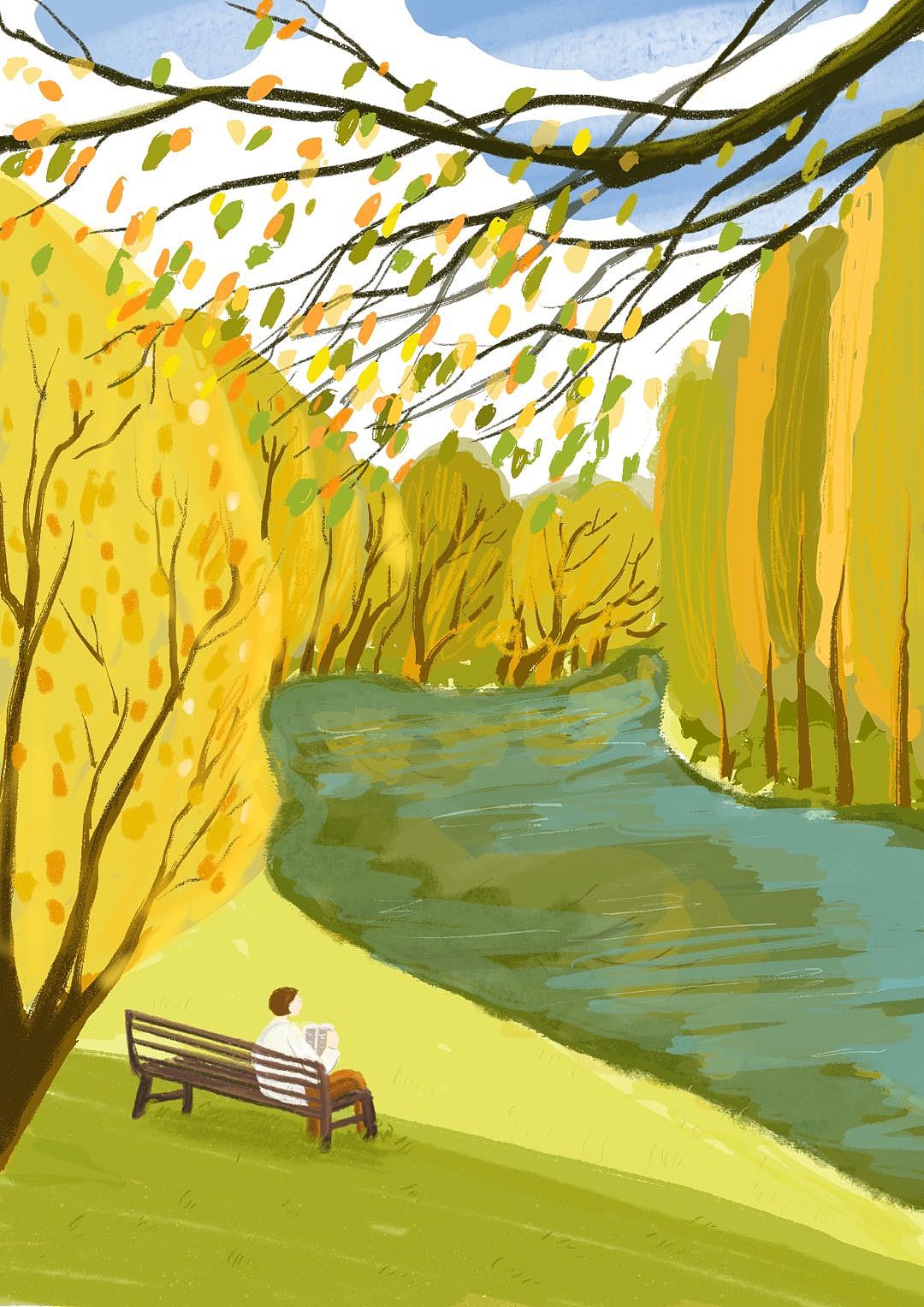 公园系列|插画|创作习作|周一米 - 原创作品 - 站酷 (zcool)