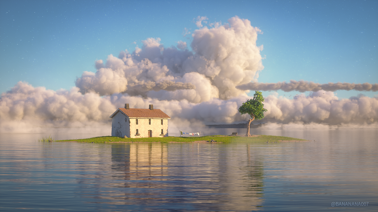 千与千寻三维海岛场景