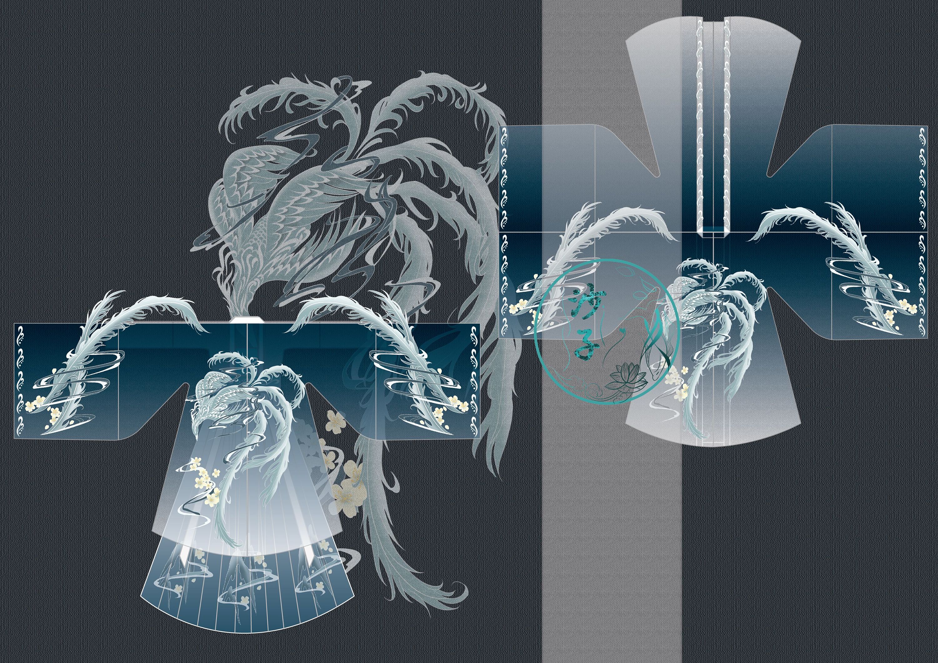 汉服纹样设计|服装|面料/印花|开个小号卖沙子 - 原创作品 - 站酷