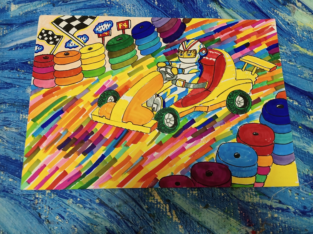 星光校园上色过程