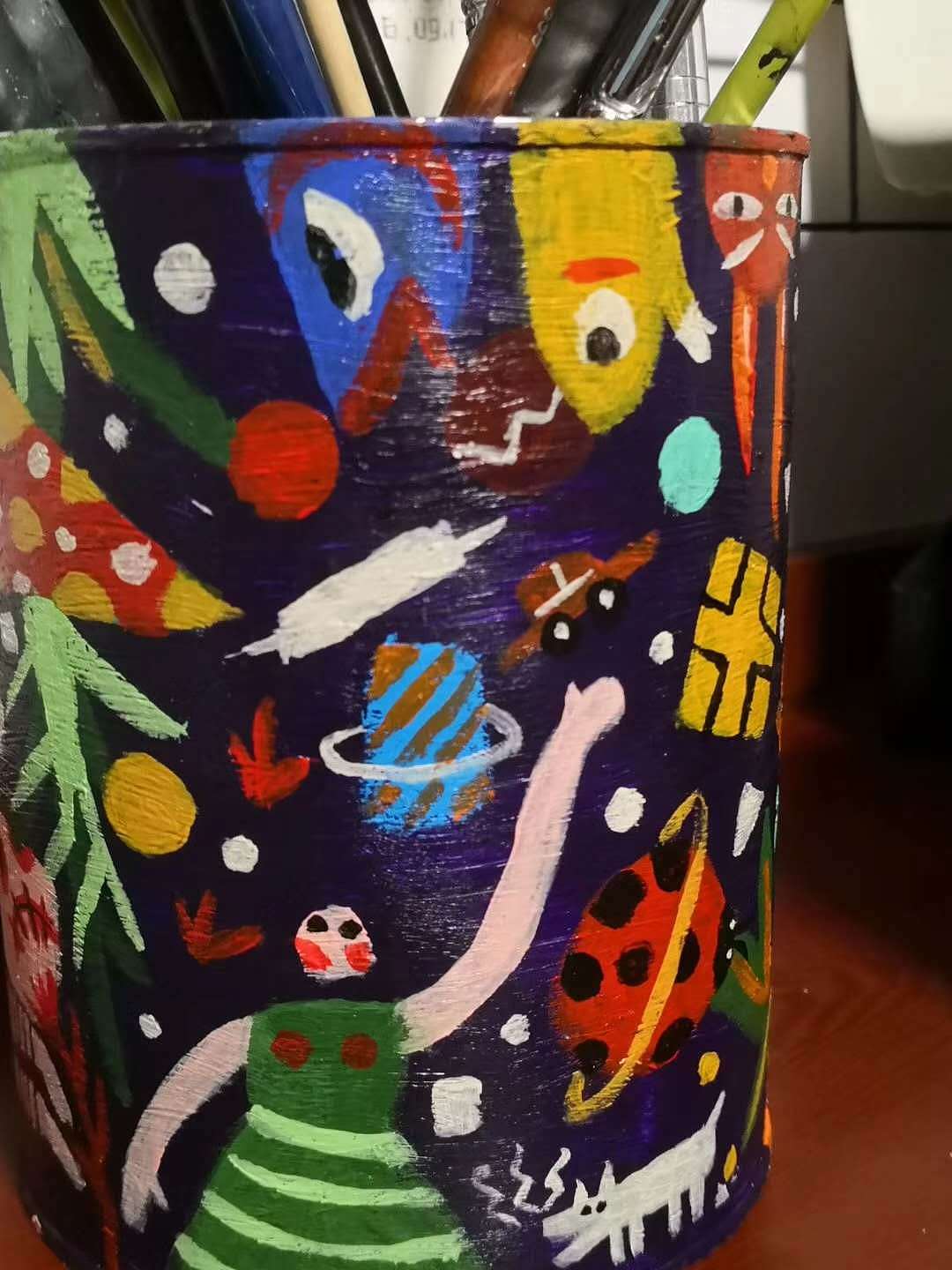 頭尾星空筆罐——兒子的奶粉罐（圖ZMTk4MjAxNTg0） - 兒童插畫 - 站酷設(shè)計師亦十八L原創(chuàng)素材 - 站酷ZCOOL