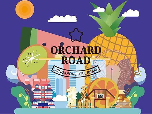 新加坡乌节路冰淇淋品牌设计