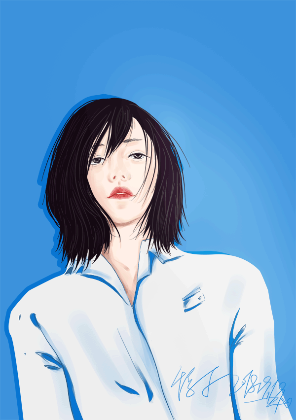 手绘 裴斗娜 漫画插画临摹造型 gif图（图ZMTI5MjYwMzI0） - 艺术插画 - 站酷设计师千夏子原创素材 - 站酷ZCOOL