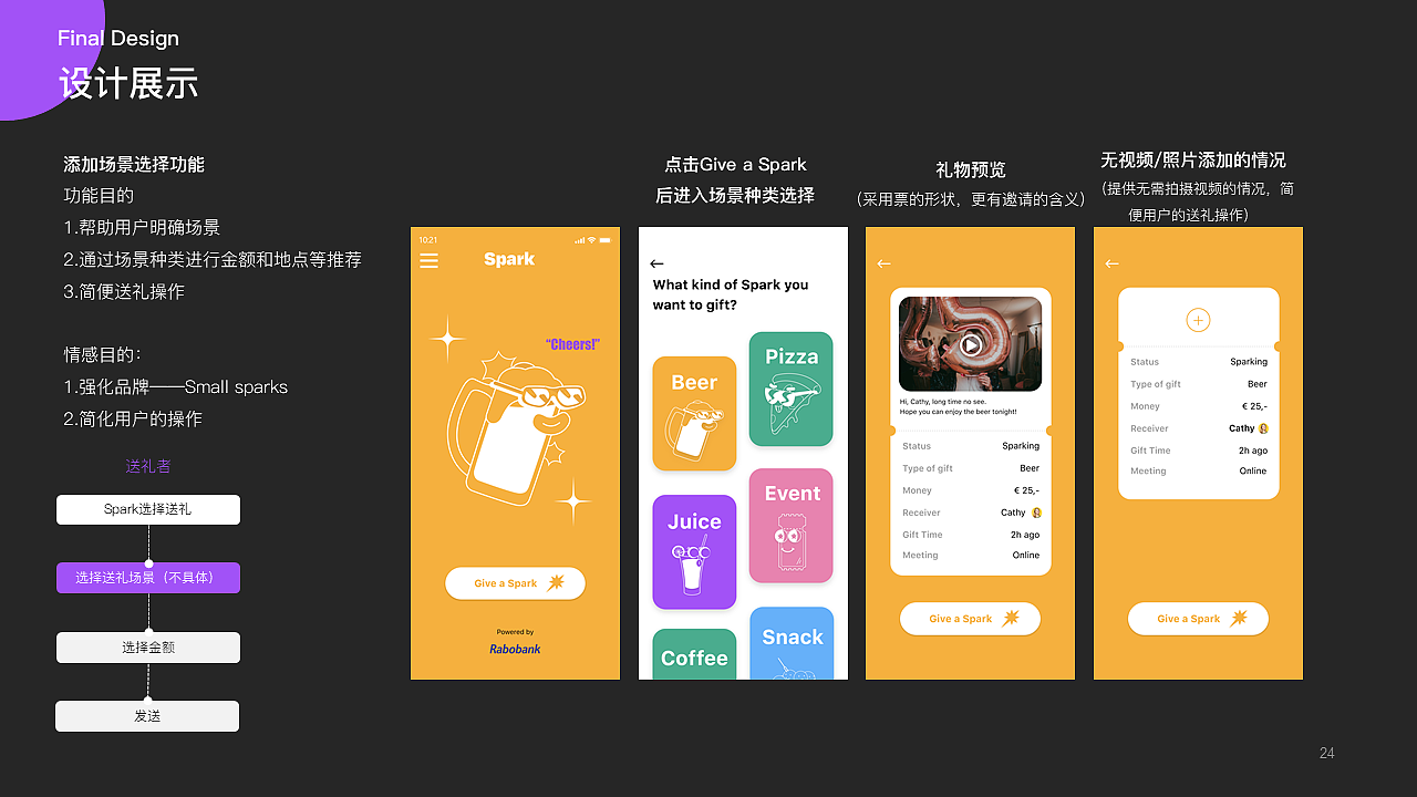 社交 · 为荷兰Spark赠礼app而设计 · 品牌+交互（图ZMjY2NzE2MTYw） - 交互/UE - 站酷设计师TingweiLong原创素材 - 站酷ZCOOL