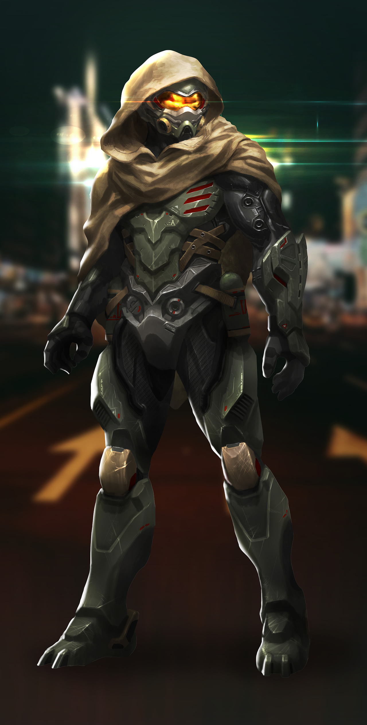 赛博朋克士兵附带步骤图