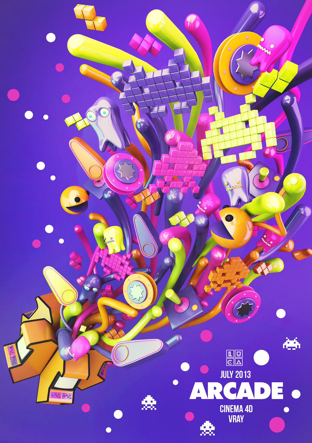C4D精品作品,附作品素材下载