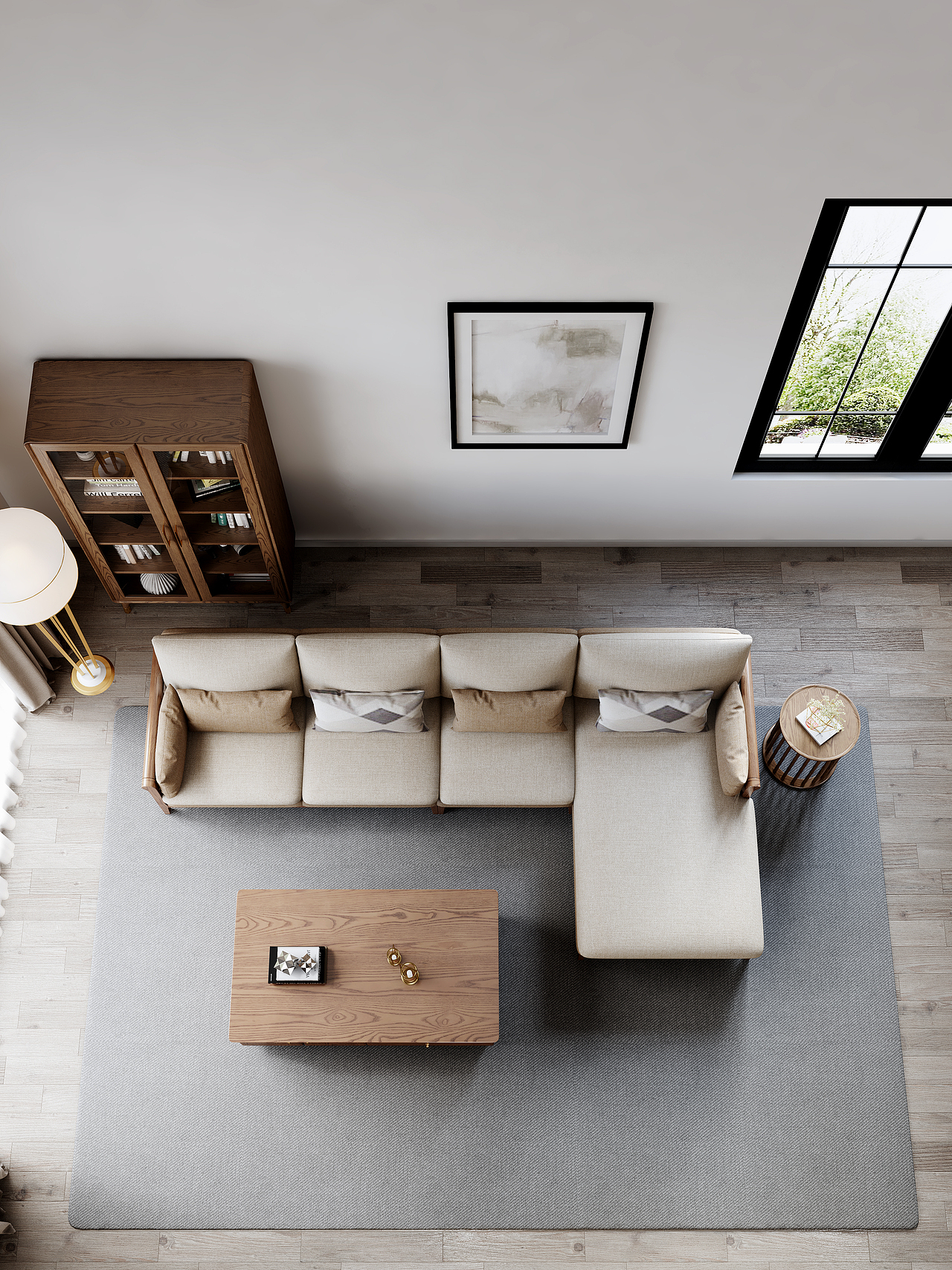 某电商家具产品渲染 - 实木沙发款（原木+梨花木）（图ZMjczNjMzMzMy） - 场景 - 站酷设计师氷奈冰丶瞬原创素材 - 站酷ZCOOL