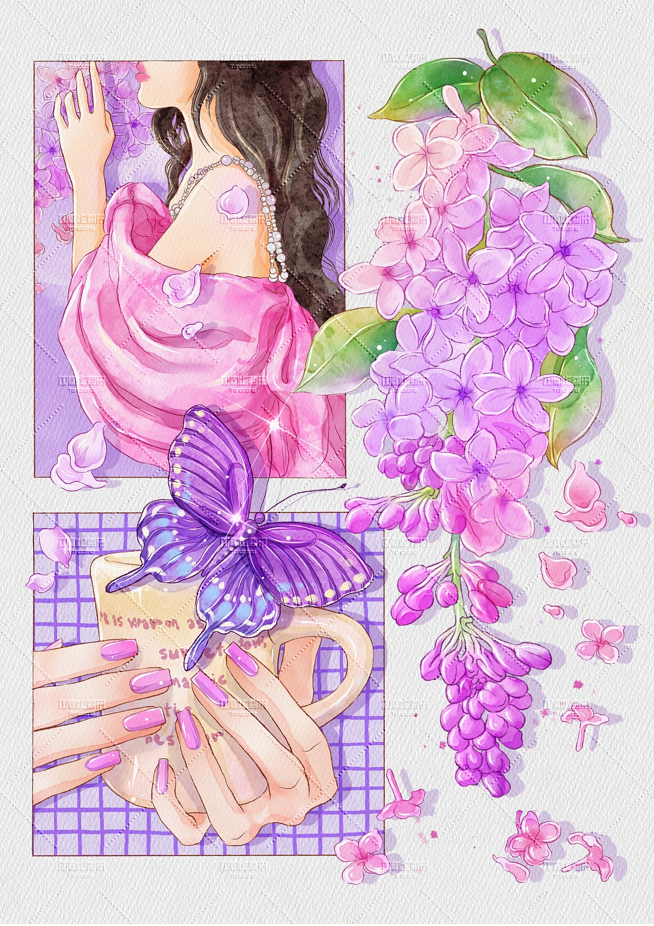 原创分镜插画|紫气东来|"紫腚能行"