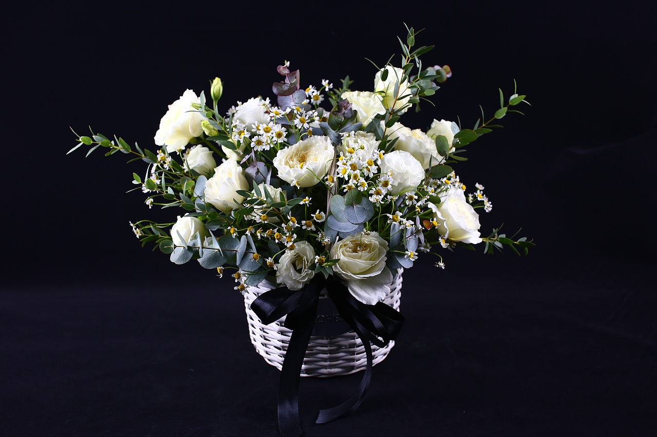 鲜花 花篮 手提花篮 生日花篮 祝福花篮 乔迁花篮