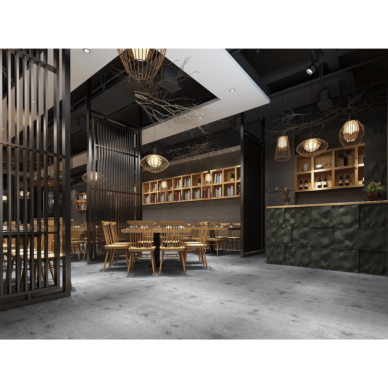 火锅店（图ZOTQ3NTMxNjQ=） - 家装设计 - 站酷设计师XIYUEDESIGN原创素材 - 站酷ZCOOL