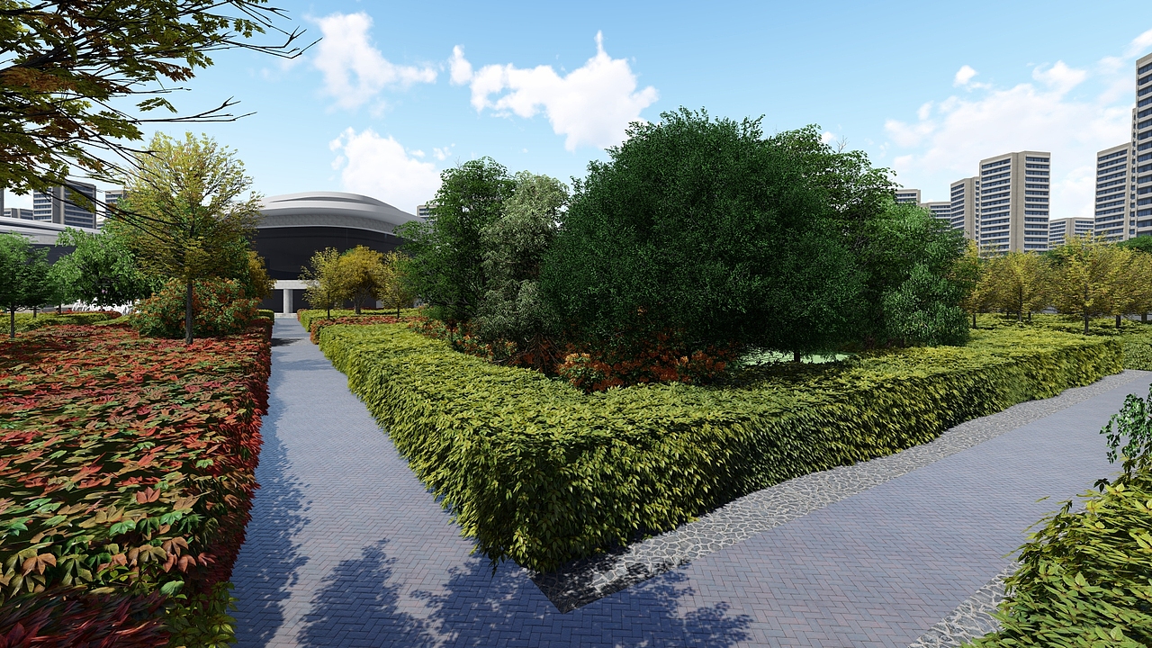 奥体馆广场设计