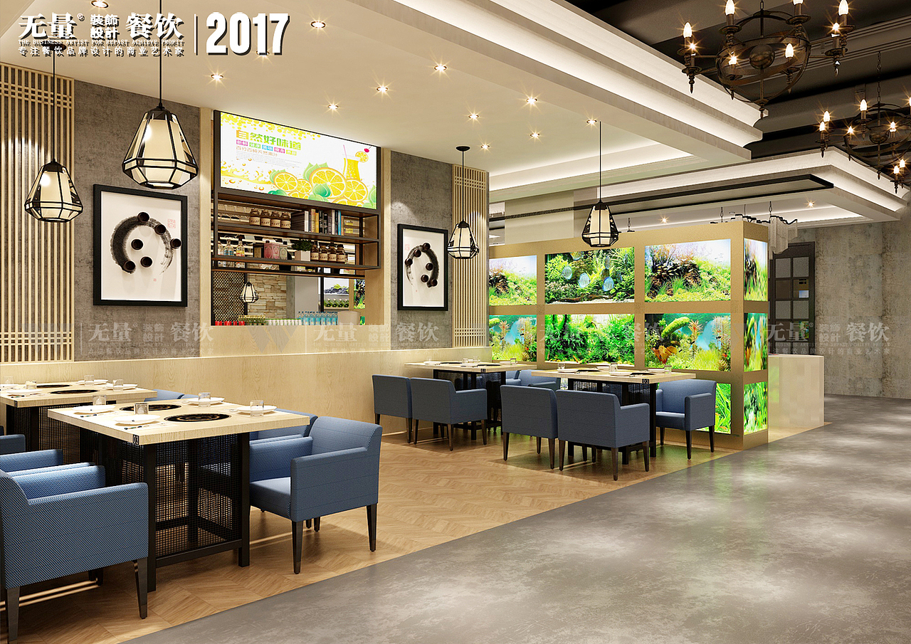 西安真逼格特色海鲜餐厅装修设计-榆林大东家海鲜餐厅（图ZMTAwNjQwMTYw） - 家装设计 - 站酷设计师无量餐饮设计原创素材 - 站酷ZCOOL