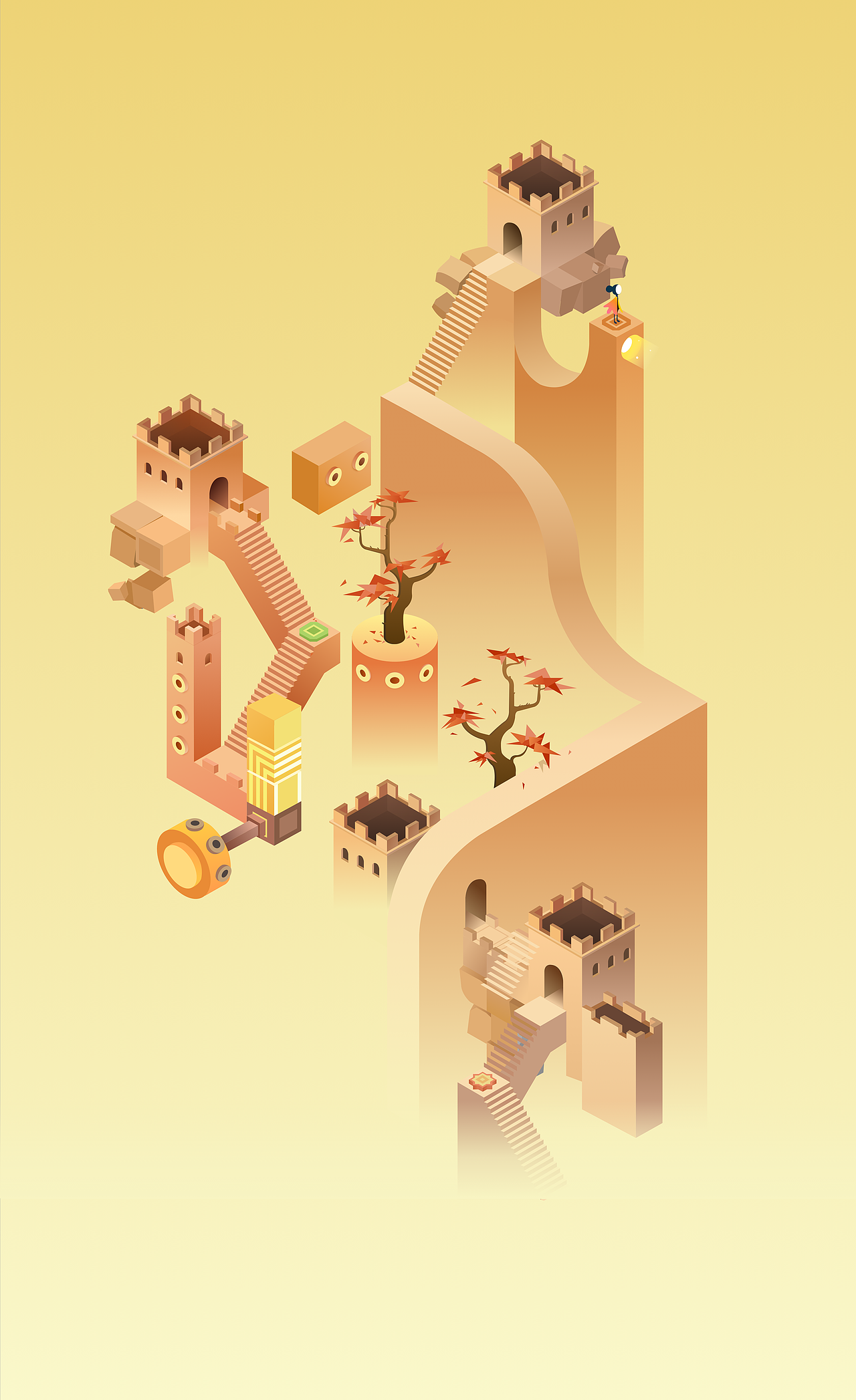 纪念碑谷-北京的春秋冬夏（图ZOTc4MjAzODQ=） - 商业插画 - 站酷设计师ajstrongirl原创素材 - 站酷ZCOOL