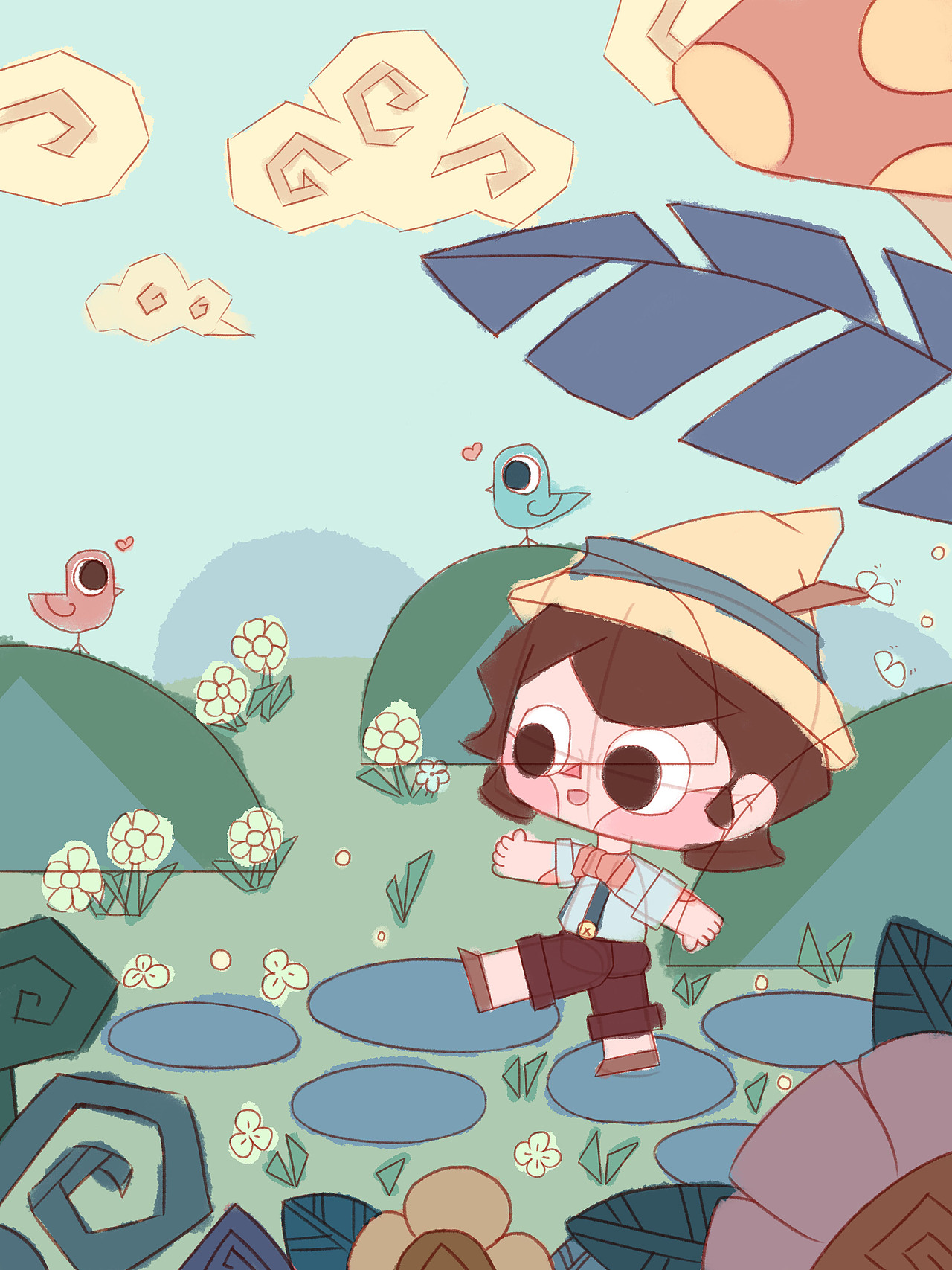 童话系列插画:小木偶