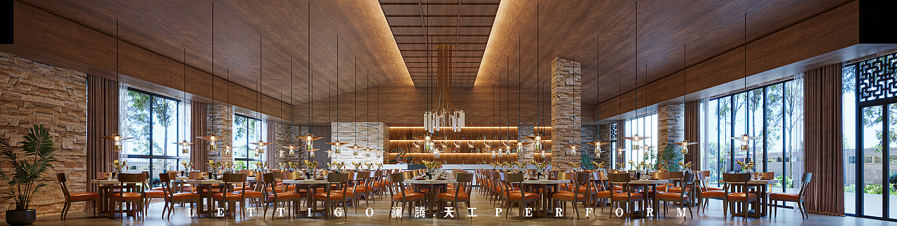 大型工装|现代中式星级酒店