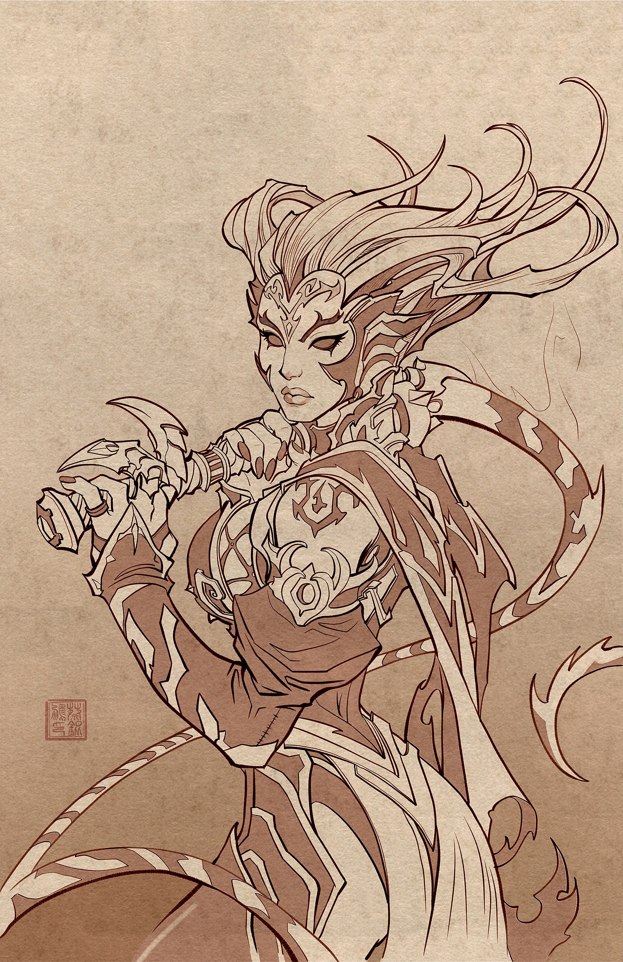 角色線稿（圖ZMzEwOTIyNjU2） - 創(chuàng)作習作 - 站酷設計師爆炒胡蘿卜原創(chuàng)素材 - 站酷ZCOOL