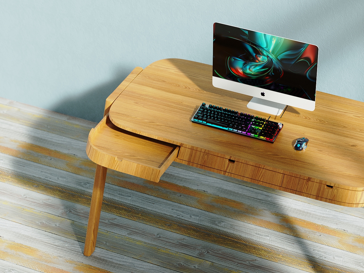 灯光练习-桌子小场景（图ZMjE4NzYwMjc2） - 产品 - 站酷设计师西河摄影工作室原创素材 - 站酷ZCOOL