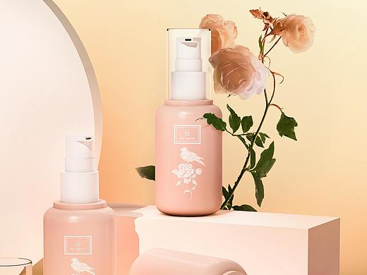 白玫瑰乳液场景图C4D渲染后期