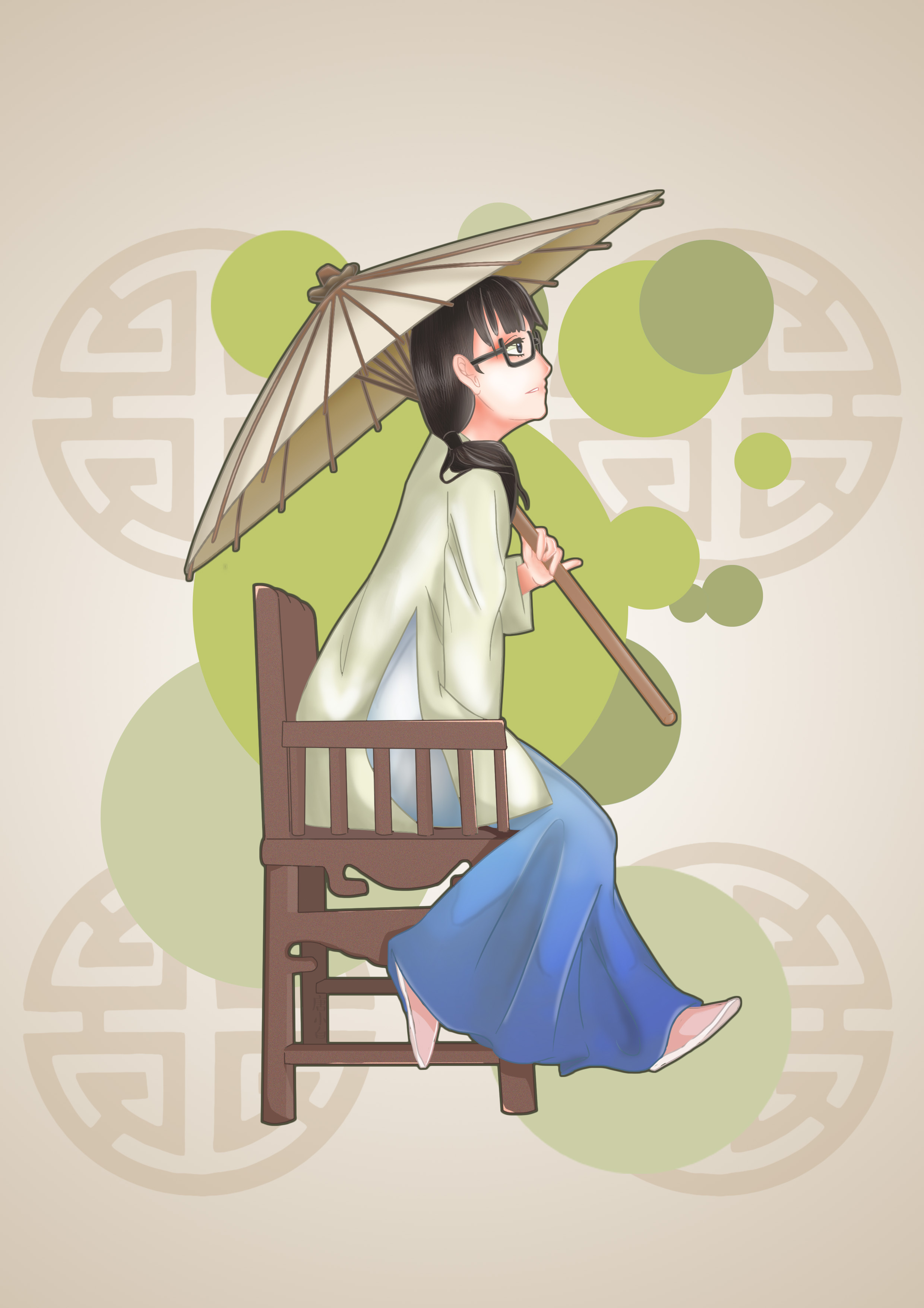 汉服插画|动漫|肖像漫画|啦啦啦唐小白 - 原创作品 - 站酷 (zcool)