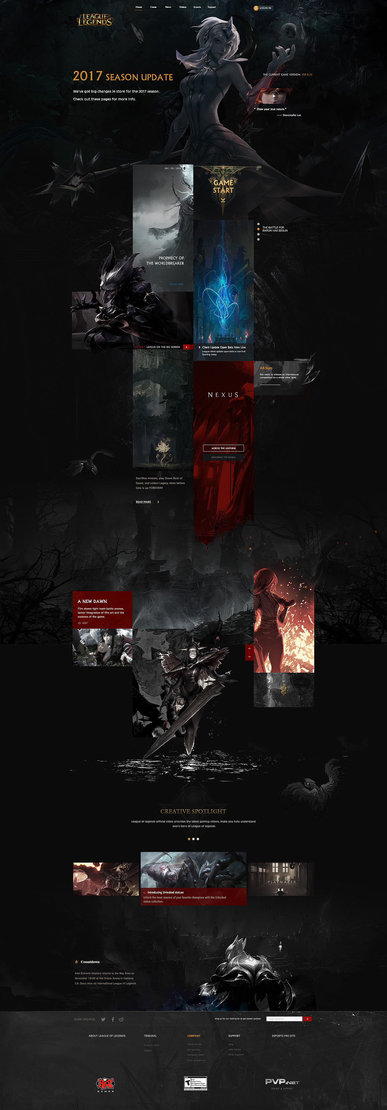 League of legends Web design 2.0（图ZNjUxNzkyOTY=） - 游戏/娱乐 - 站酷设计师danimal原创素材 - 站酷ZCOOL