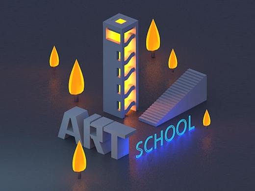 艺术学院场景小动画