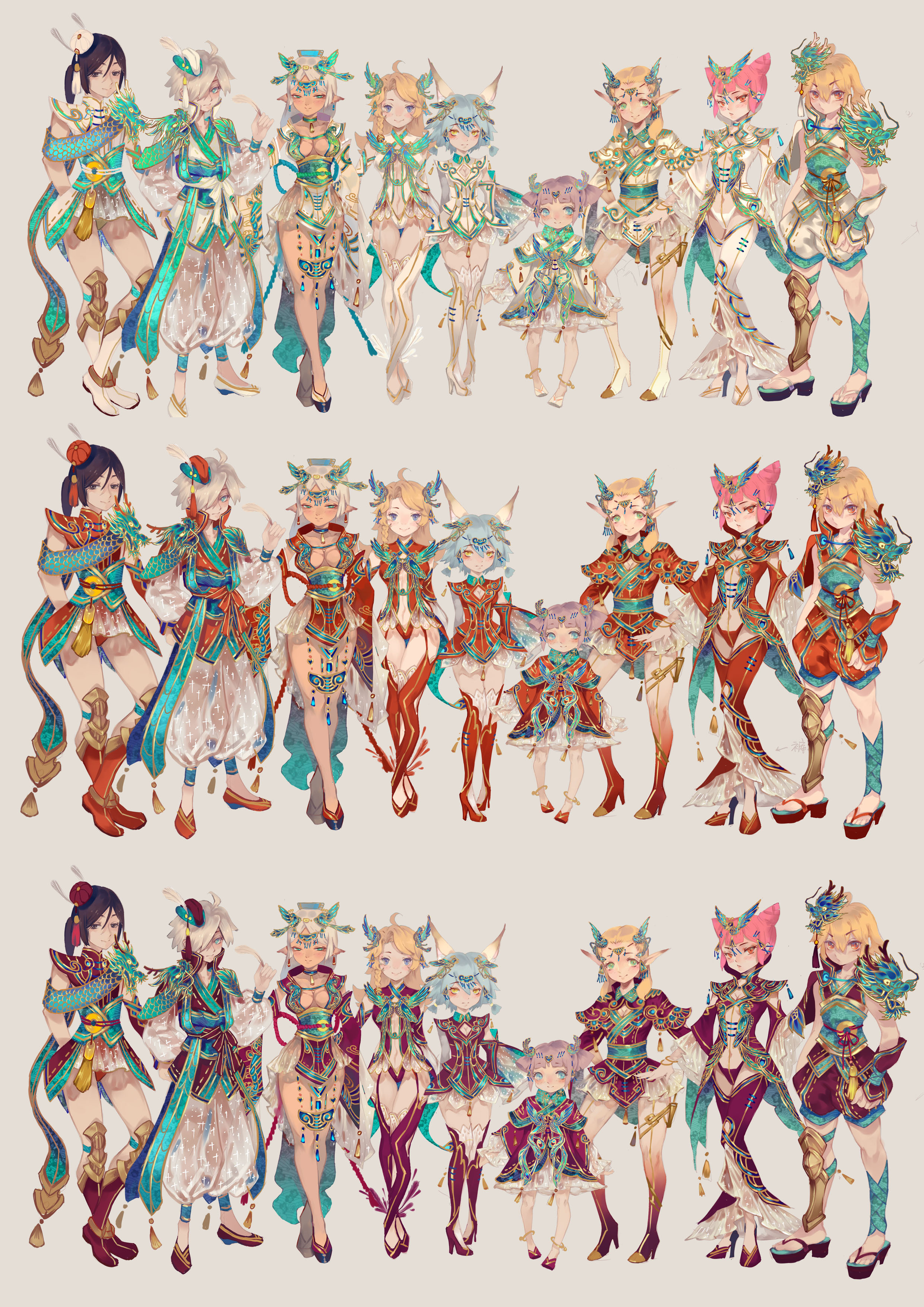 龙之谷龙凤嫁衣设计