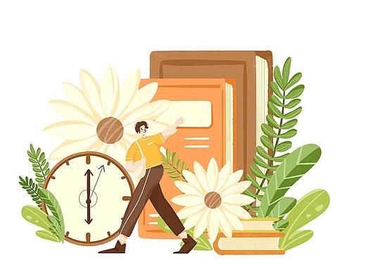 iPad插画 | 扁平化人物场景