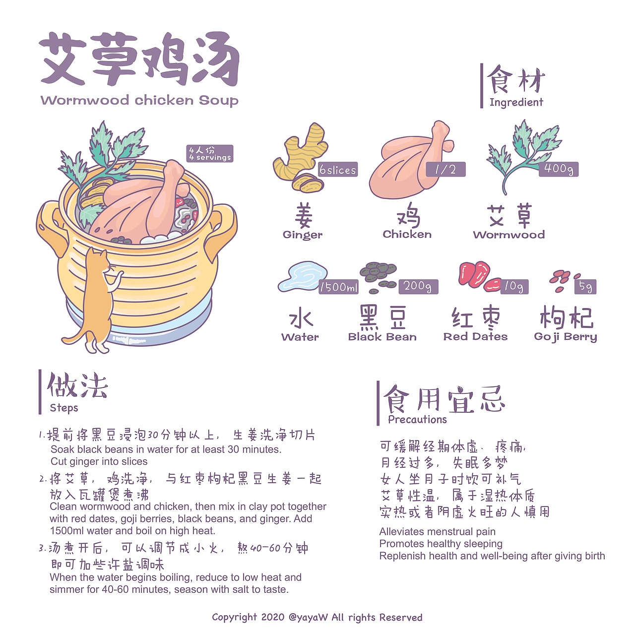 原创绘本｜卡通煲汤食谱（图ZMjQwMjgzMDQ0） - 绘本 - 站酷设计师爱喝汤的插画师原创素材 - 站酷ZCOOL