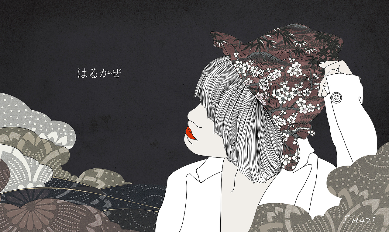 春风（图ZMjY1NzY1MTI=） - 商业插画 - 站酷设计师薯仔薯仔原创素材 - 站酷ZCOOL