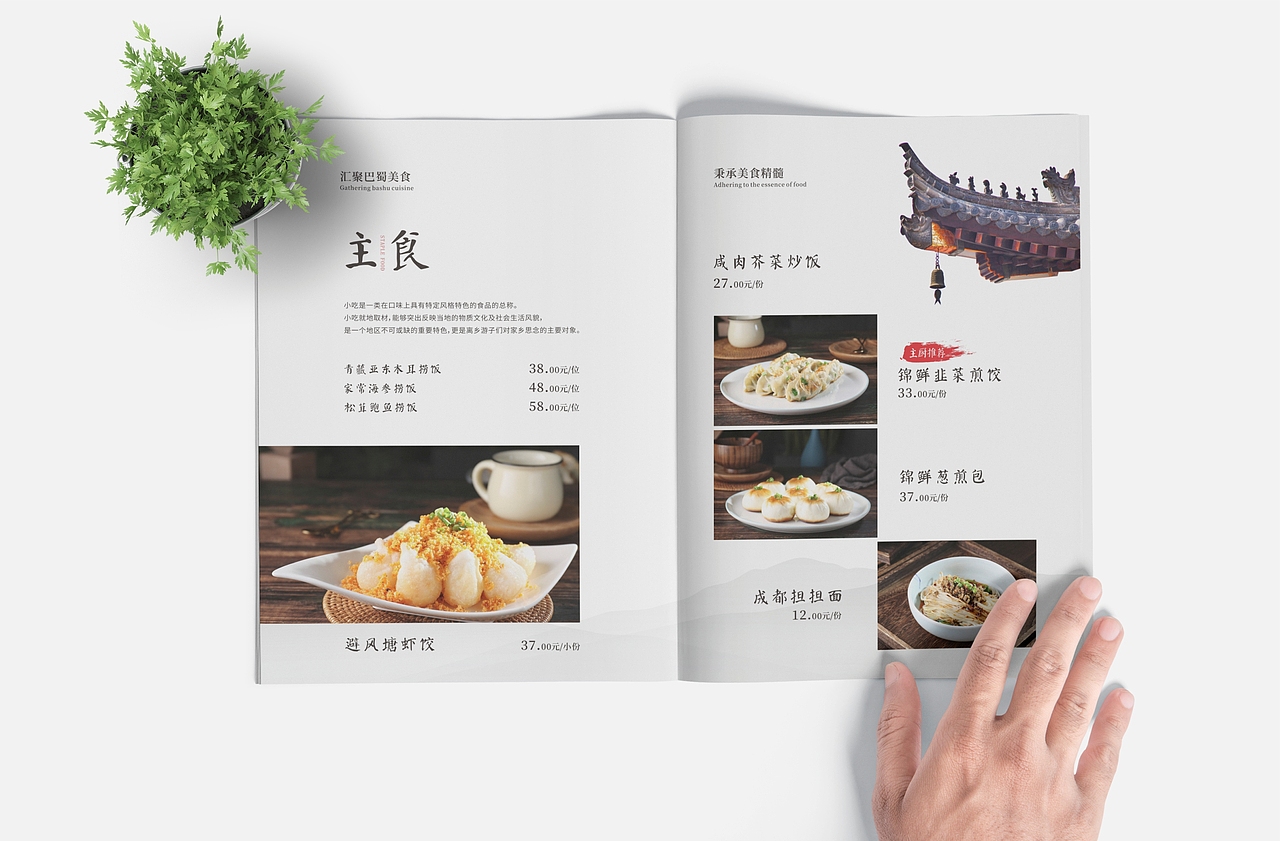 成都菜单设计 餐厅菜单设计 成都菜谱设计 菜品宣传册