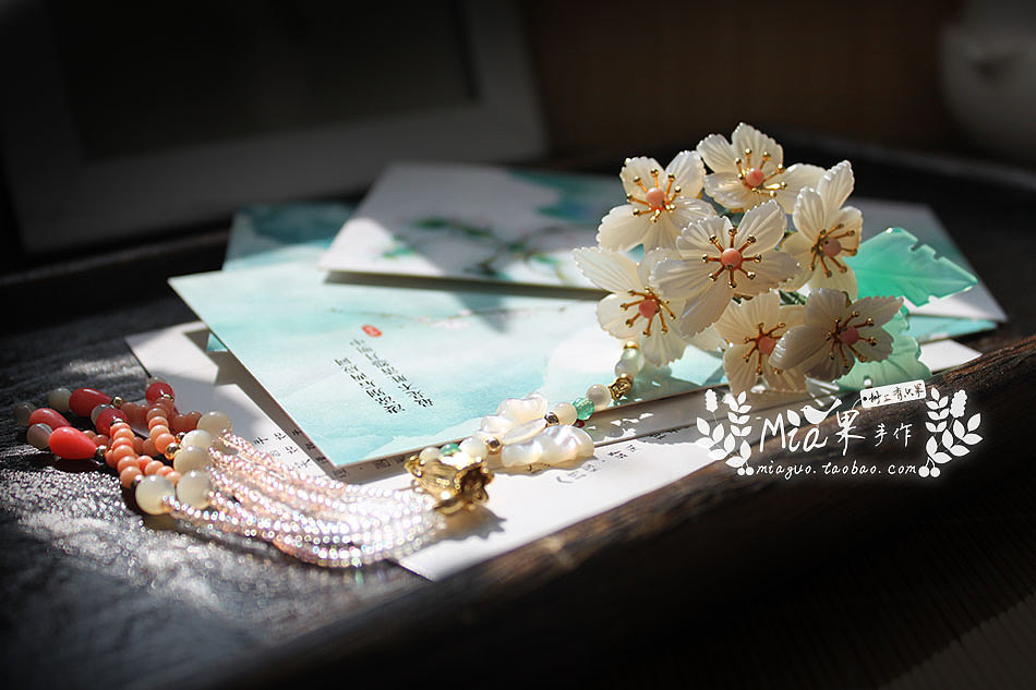 【手作】2016年古风花簪发饰合集（图ZNzkwMTAxNDQ=） - 首饰设计 - 站酷设计师Mia果原创素材 - 站酷ZCOOL