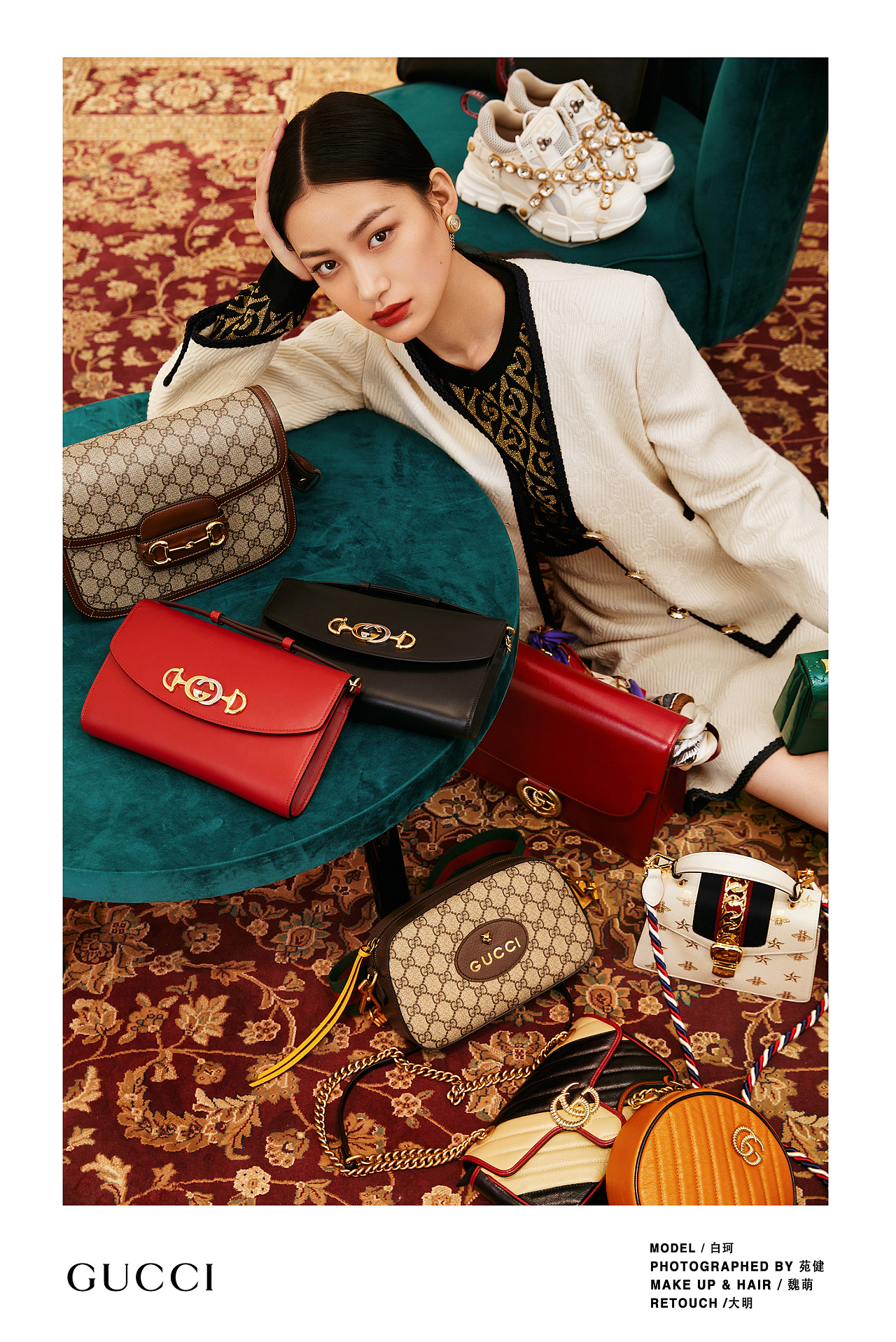 saga look all from gucci 模特/白珂&黄立铖 化妆/魏萌 后期/大明