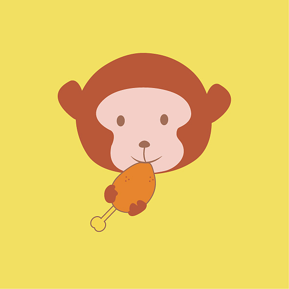 小猴崽（图ZNDExMTg4NTY=） - 图案 - 站酷设计师poline888原创素材 - 站酷ZCOOL