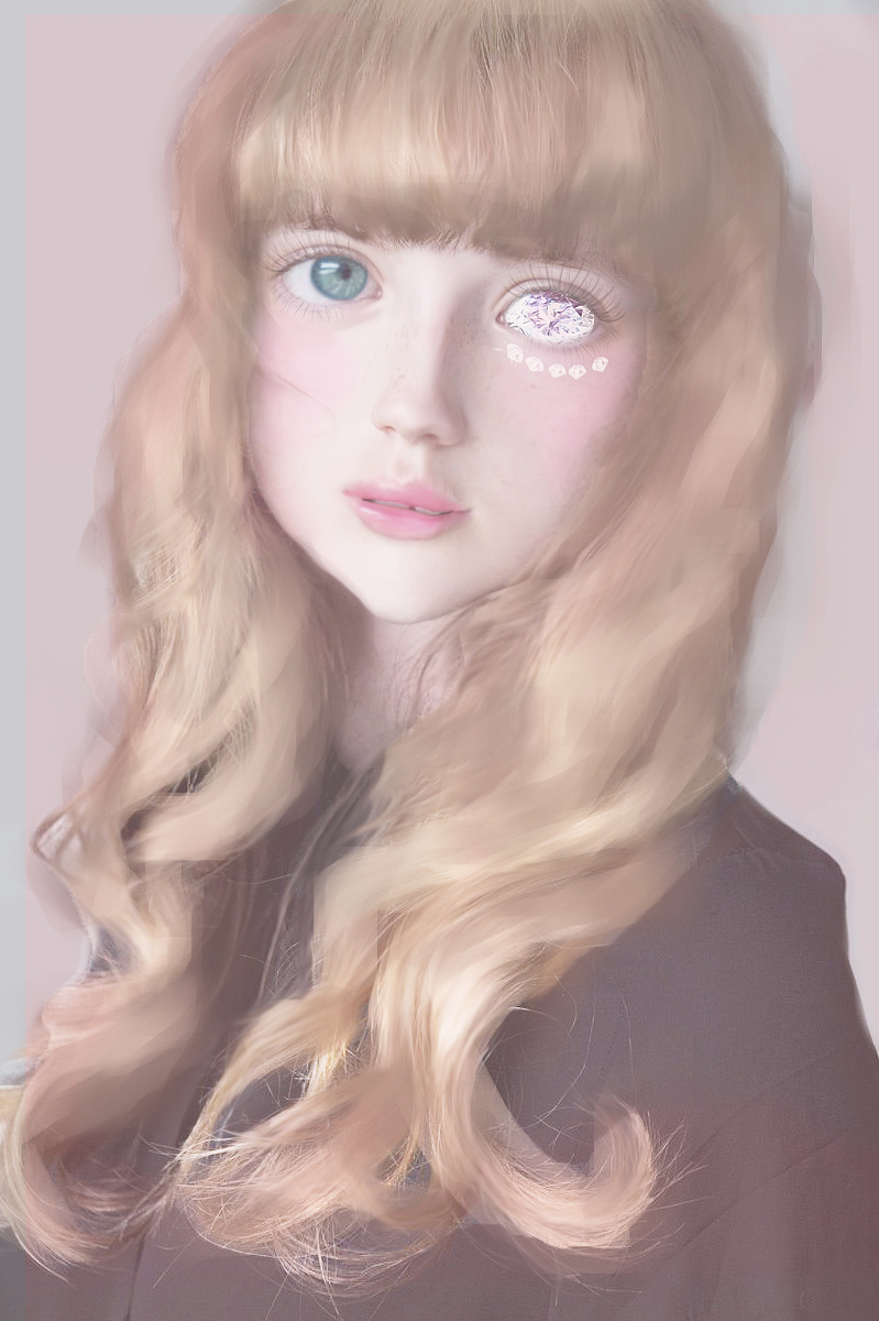 #Diamomd Girl 钻石女孩PS练习#（图ZNjQyNDY0ODQ=） - 图案 - 站酷设计师VHveronica原创素材 - 站酷ZCOOL