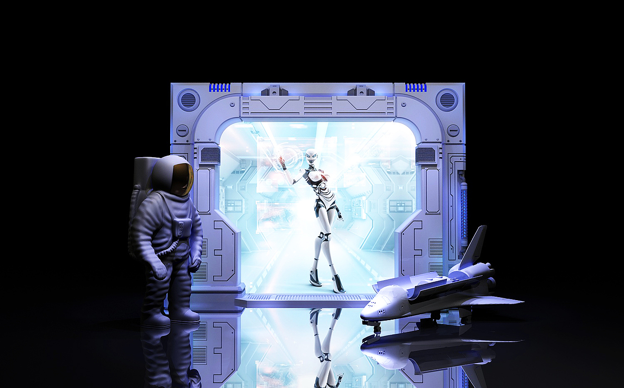 宇航员美陈设计