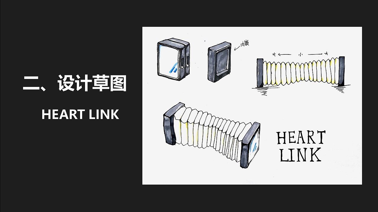 HEART LINK 灯具  练习作品