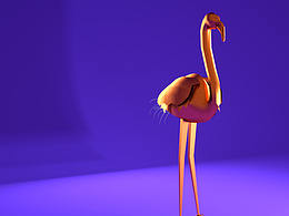 low poly火烈鳥(niǎo)