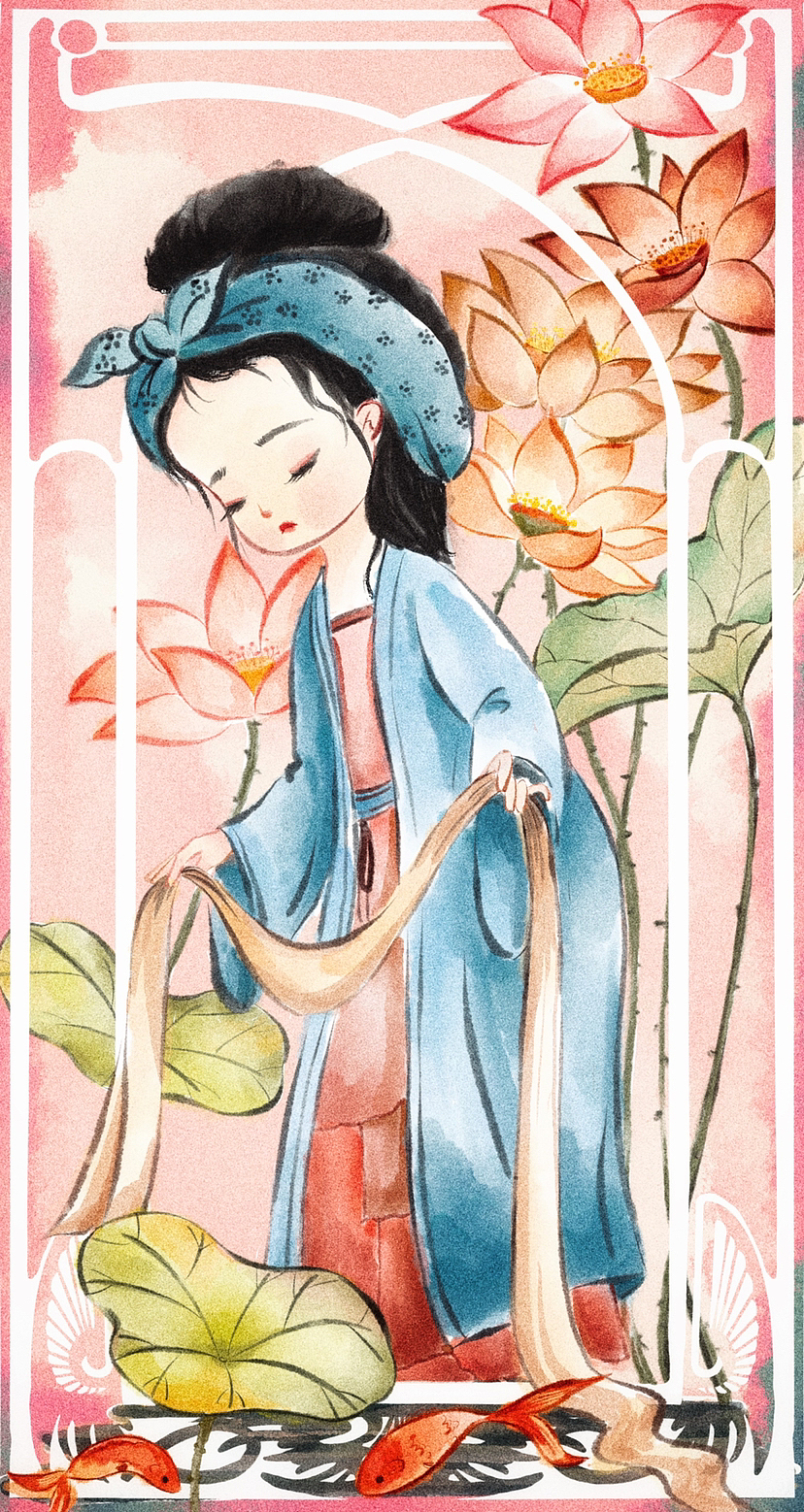 中国大美女（图ZMzY0NzA3OTcy） - 商业插画 - 站酷设计师acuo阿措措原创素材 - 站酷ZCOOL
