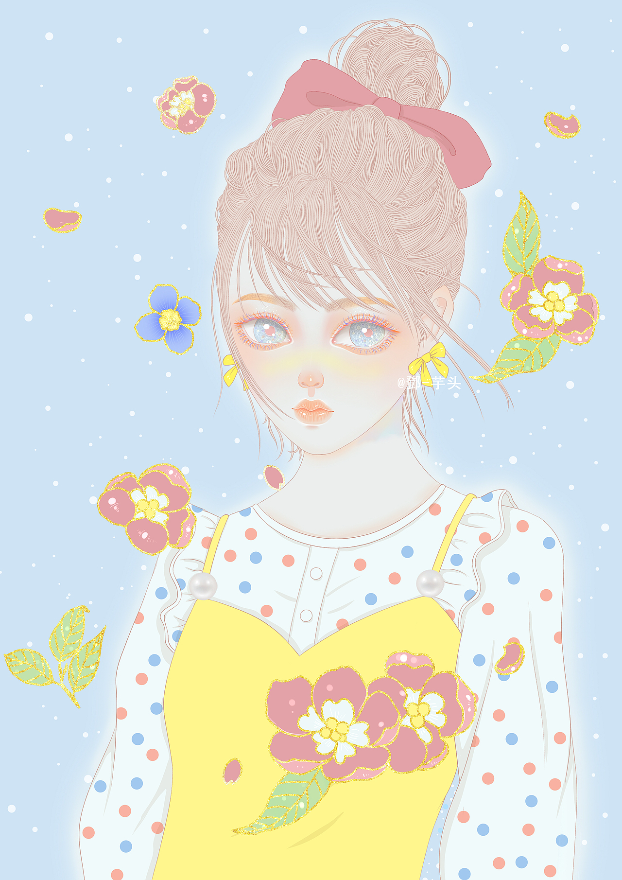 若能與你相遇（圖ZMjI3MjQ1OTY0） - 藝術插畫 - 站酷設計師小阿阿小原創(chuàng)素材 - 站酷ZCOOL