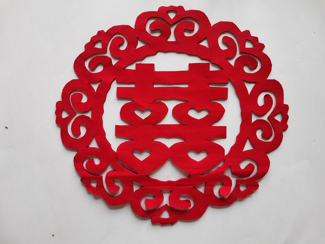 结婚剪纸作品