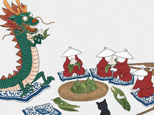 划龙舟去~（个人主页-ZNDAzNzMyMDQ=） - 商业插画 - 站酷设计师ZZQYY原创素材 - 站酷ZCOOL
