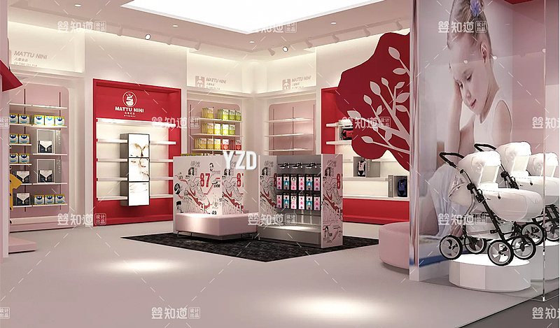北京母婴店装修设计|北京母婴店铺设计公司