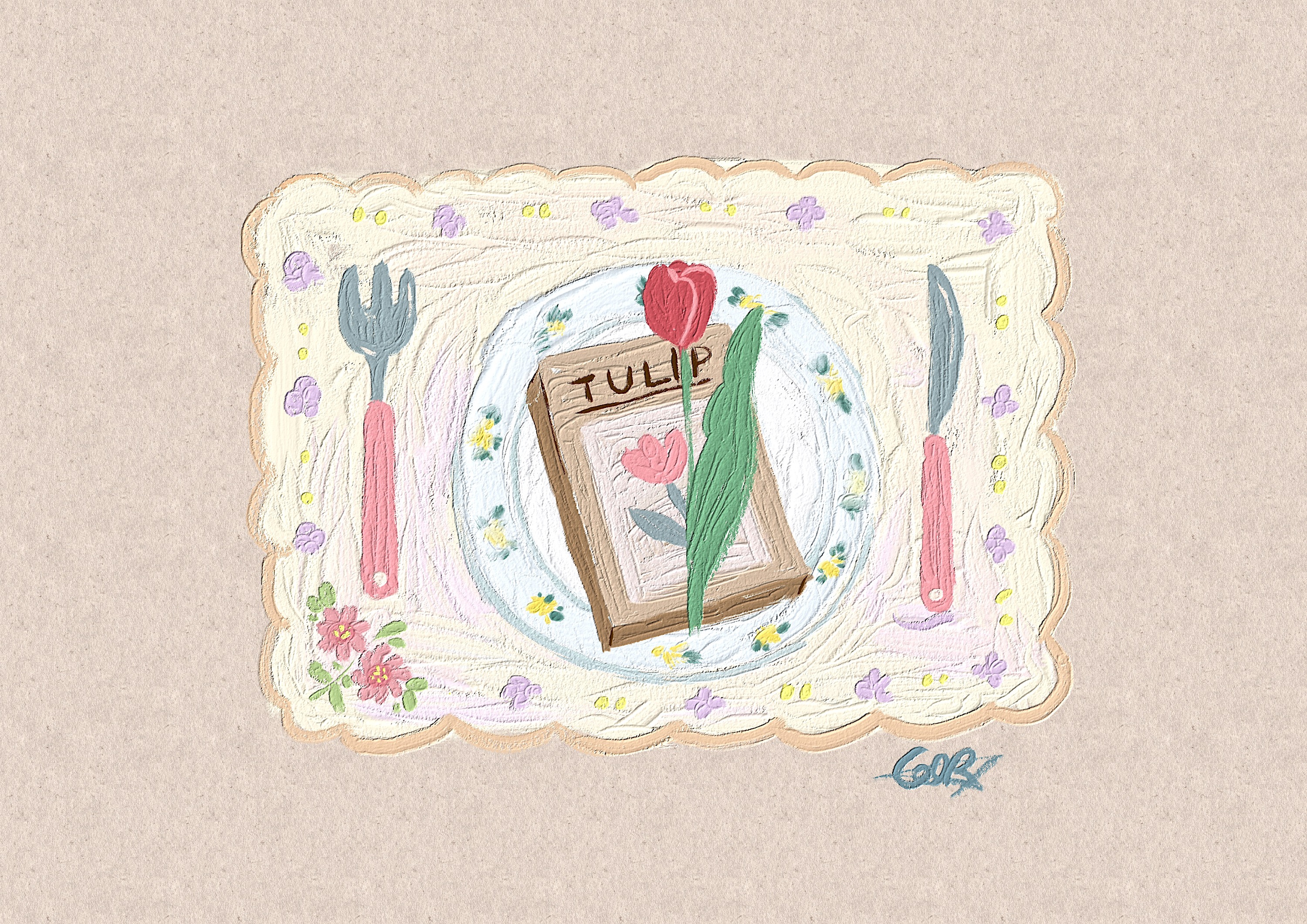 近期ipad仿油画小物涂鸦