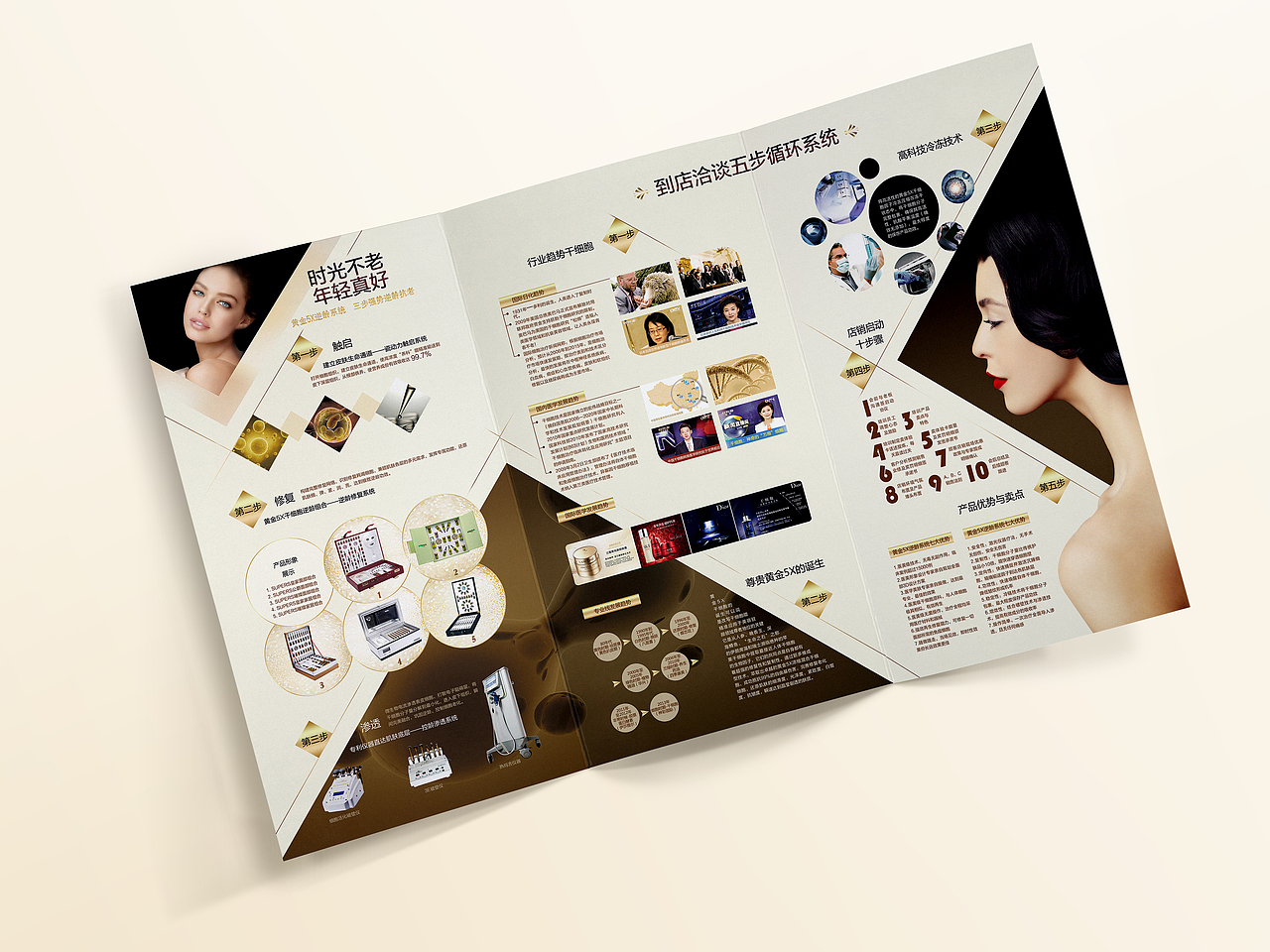 医美项目包装：黄金逆龄5x（图ZNTU2MDcyNTY=） - 宣传物料 - 站酷设计师是舒舒不是叔叔原创素材 - 站酷ZCOOL