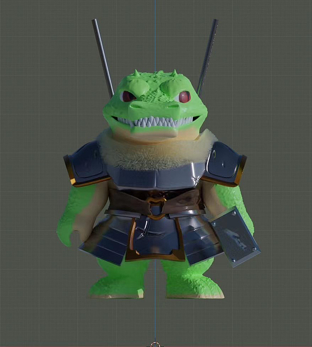 勇士鳄🐊潮玩设计