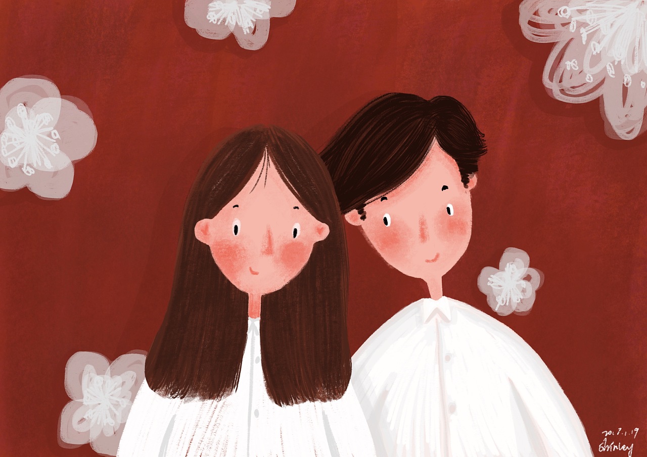 结婚照|插画|商业插画|shirley范范 - 原创作品 - 站酷 (zcool)