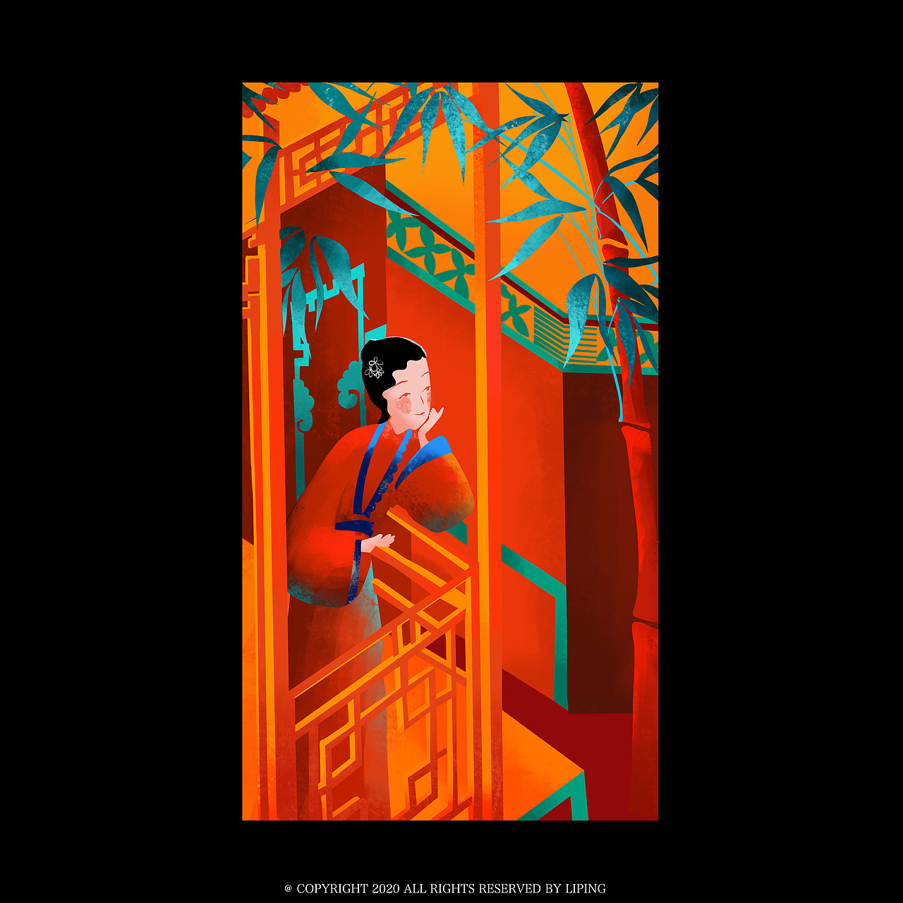 『红楼梦』系列插画 魔幻色彩