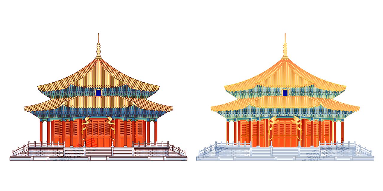 中国各地城市地标建筑矢量插画（图ZMjYxMTAzMzUy） - 商业插画 - 站酷设计师晚风在画画原创素材 - 站酷ZCOOL