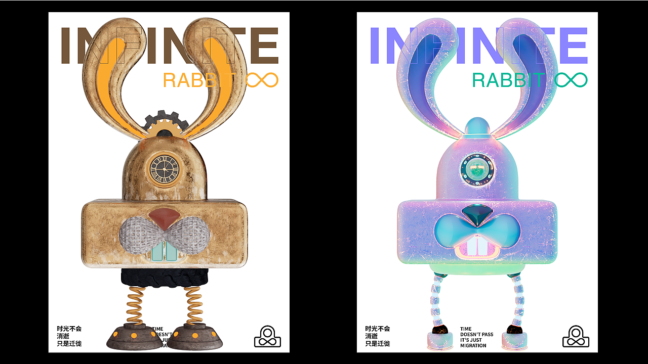 INFINITE RABBIT 无限兔子-兔年IP形象设计（图ZMzQ3MTAxNDE2） - IP形象 - 站酷设计师李金钊原创素材 - 站酷ZCOOL