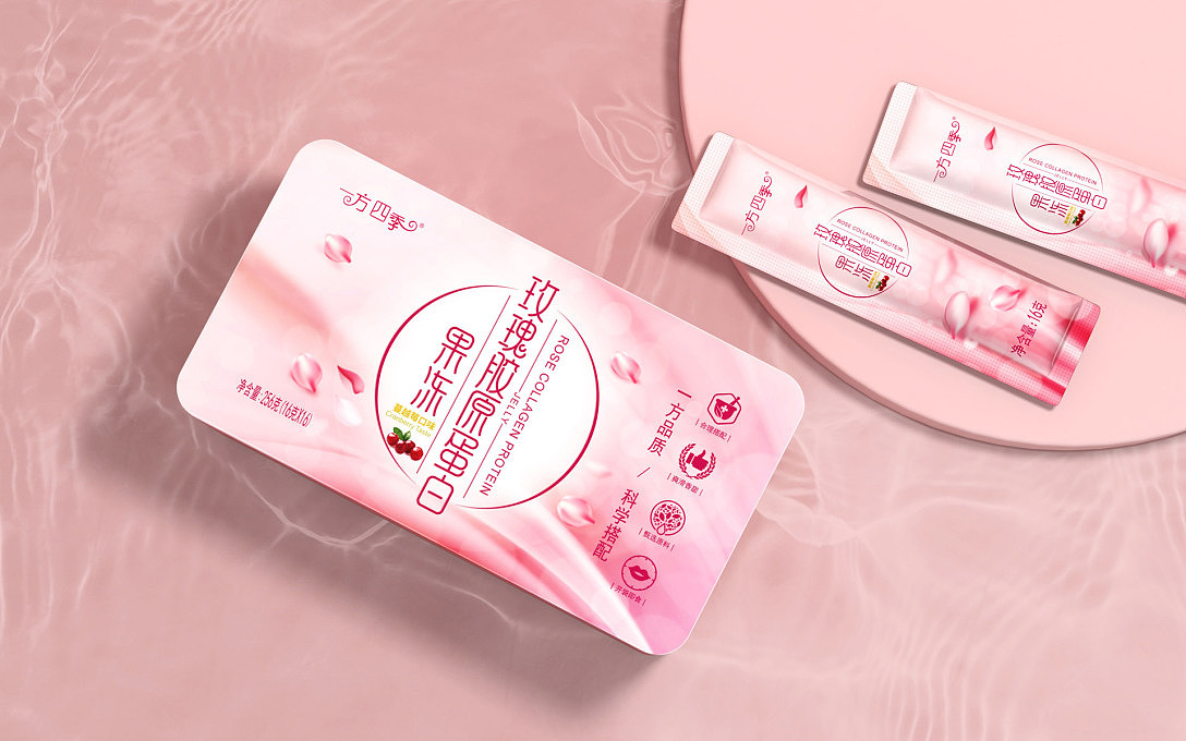 国药集团x亘一|玫瑰胶原蛋白果冻营产品包装策划设计